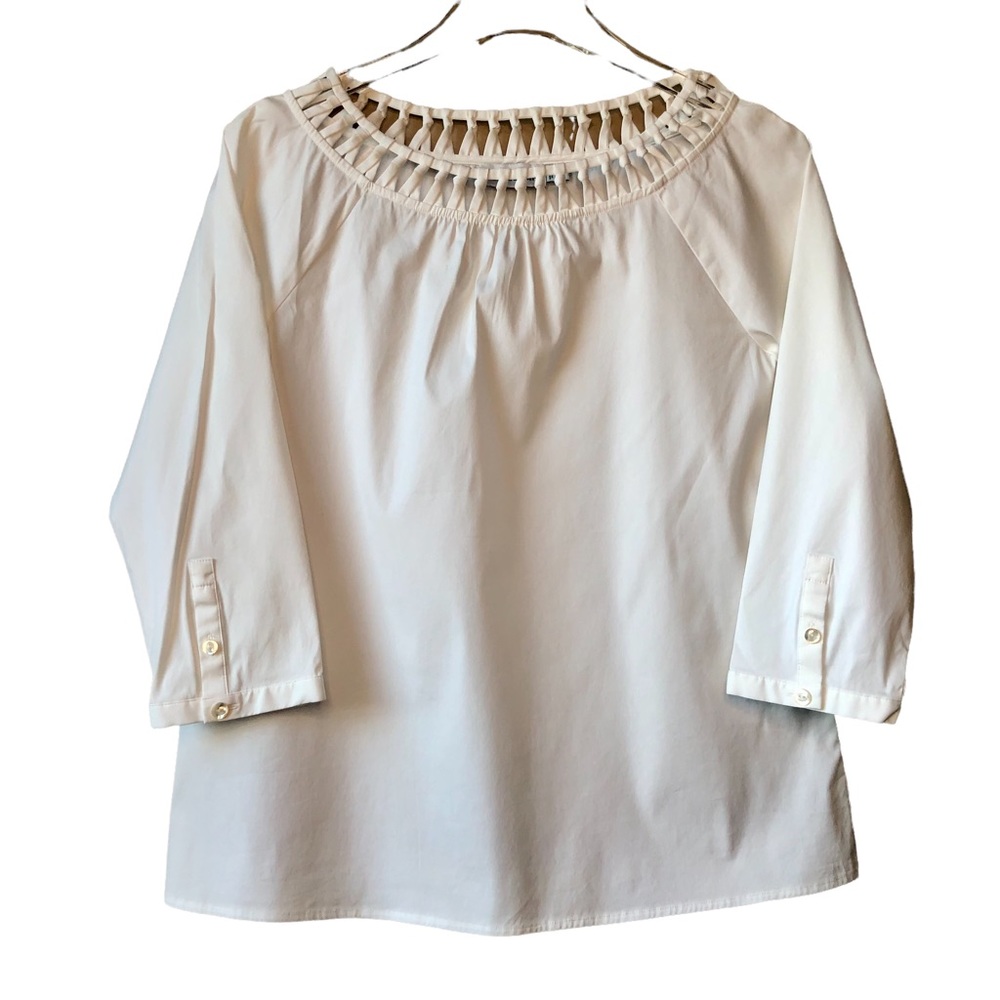 Vineyard Vines Lattice Trim Blouse